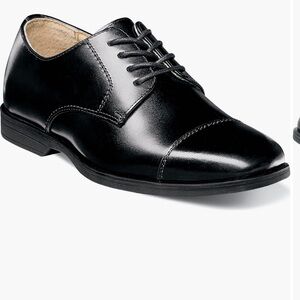 Florsheim Classic Black Leather Boys Dress Shoes